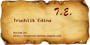 Truchlik Edina névjegykártya